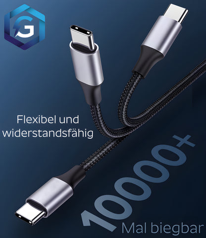 USB C Auf USB C Ladekabel 1M 2M 3M Kabel 60W Schnellladekabel