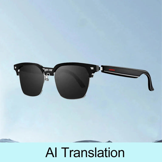 2025 Neue Smart-Brille – KI-Übersetzung für über 100 Sprachen in Echtzeit – Bluetooth-Musik – Sonnenbrille für Männer und Frauen