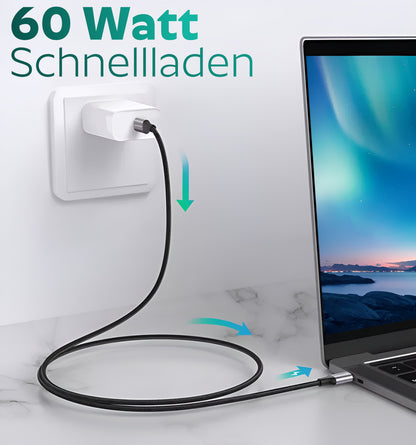 USB C Auf USB C Ladekabel 1M 2M 3M Kabel 60W Schnellladekabel