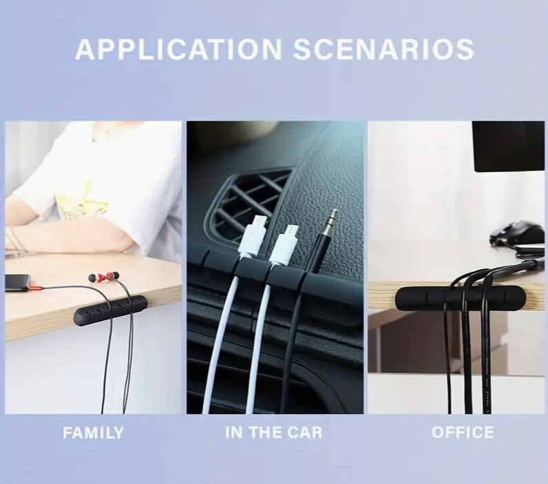 Kabelhalter Organizer PC Ladekabel Halter Schreibtisch Auto Kabel Management